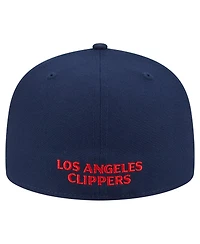 New Era Men's Navy La Clippers Deceptor 59FIFTY Fitted Hat