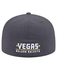 New Era Men's Black Vegas Golden Knights Deceptor 59FIFTY Fitted Hat