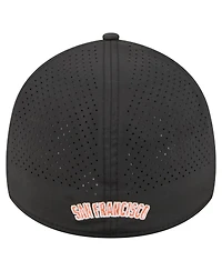 New Era Men's Black San Francisco Giants 39THIRTY A-Frame Perforated Flex Hat