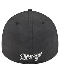 New Era Men's Black Chicago White Sox Tonal Camo 39THIRTY Flex Hat