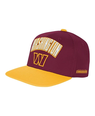 Outerstuff Big Boys and Girls Burgundy Washington Commanders Essentials Adjustable Hat