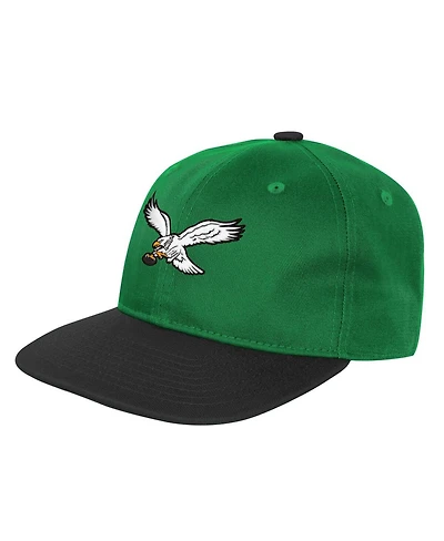 Outerstuff Big Boys and Girls Kelly Green Philadelphia Eagles True Retro Adjustable Hat