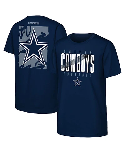 Outerstuff Big Boys and Girls Navy Dallas Cowboys Posterize T-Shirt