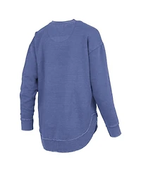 Pressbox Women's Royal Kentucky Wildcats Westin Poncho V-Neck Pullover Sweatshirt