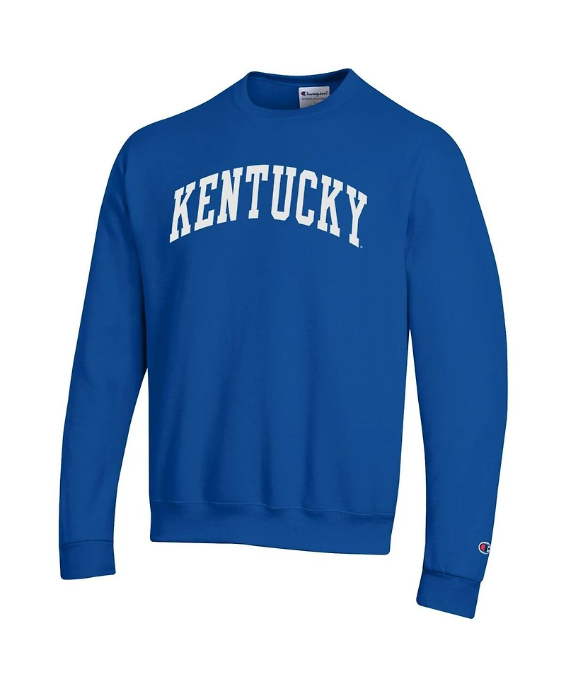 Champion Men's Royal Kentucky Wildcats Basic Arch Fleece Pullover Sweatshirt