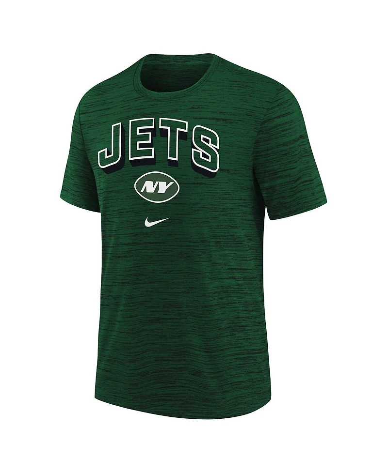 Nike Big Boys and Girls Green New York Jets Sideline Velocity Performance T-Shirt