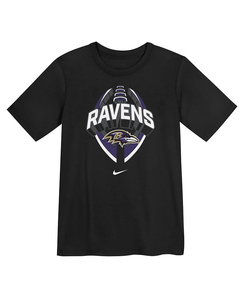 Nike Preschool Black Baltimore Ravens Icon Legend Performance T-Shirt