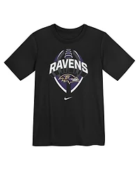 Nike Preschool Black Baltimore Ravens Icon Legend Performance T-Shirt