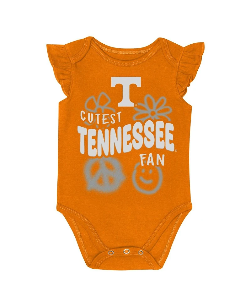 Outerstuff Baby Boys and Girls Tennessee Orange/White Volunteers Little Sunshine 2-Piece Bodysuit Set
