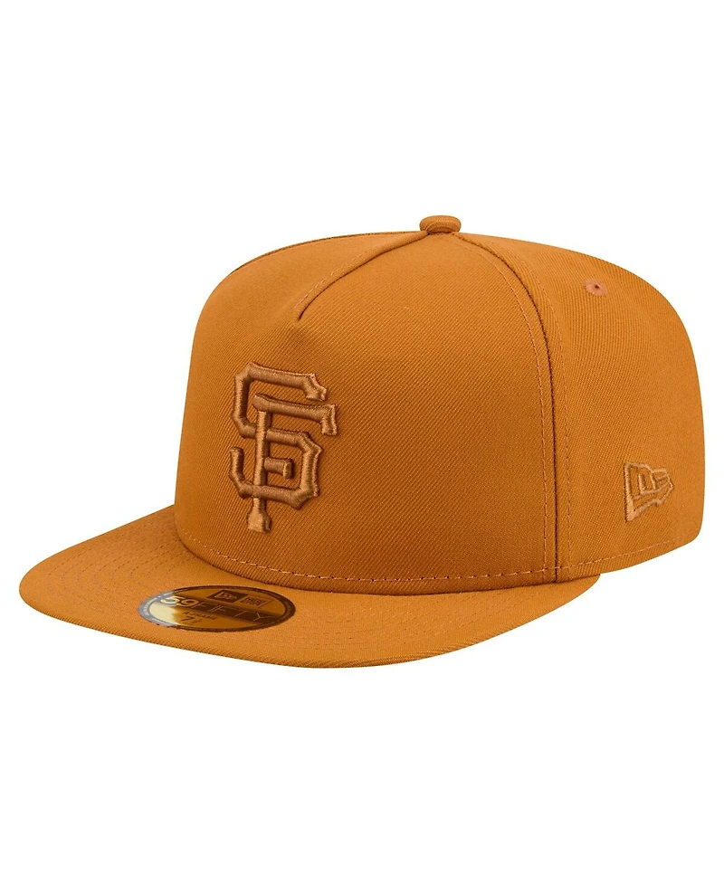New Era Men's Orange San Francisco Giants Color Pack A-Frame 59FIFTY Fitted Hat
