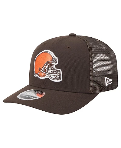 New Era Men's Brown Cleveland Browns Team Collection 9SEVENTY Stretch snap Adjustable Hat