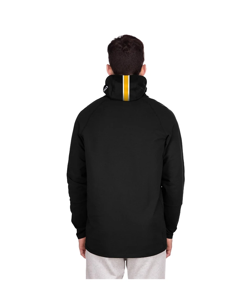 New Era Men's Black Washington Commanders Functional Fandom Balaclava Helmet Stripe Tri-Blend Hoodie