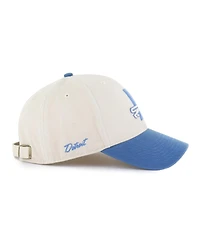 '47 Brand Men's Cream/Blue Detroit Lions Fairfield Mvp Throwback Adjustable Hat
