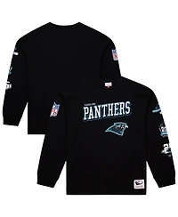 Mitchell & Ness Men's Black Carolina Panthers Training Camp Vintage Logos Long Sleeve T-Shirt