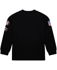 Mitchell & Ness Men's Black Atlanta Falcons Training Camp Vintage Logos Long Sleeve T-Shirt