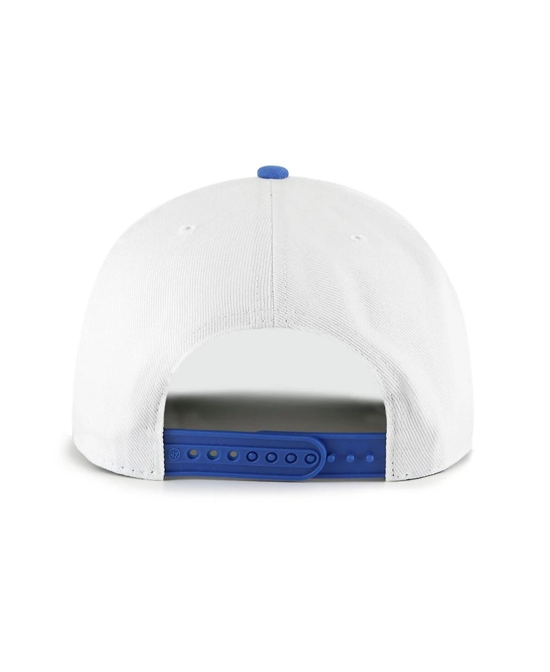 '47 Brand Big Boys and Girls White/Blue Detroit Lions Prime Play Hitch Adjustable Hat