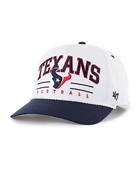 '47 Brand Men's White/Navy Houston Texans Roscoe Two-Toned Hitch Adjustable Hat