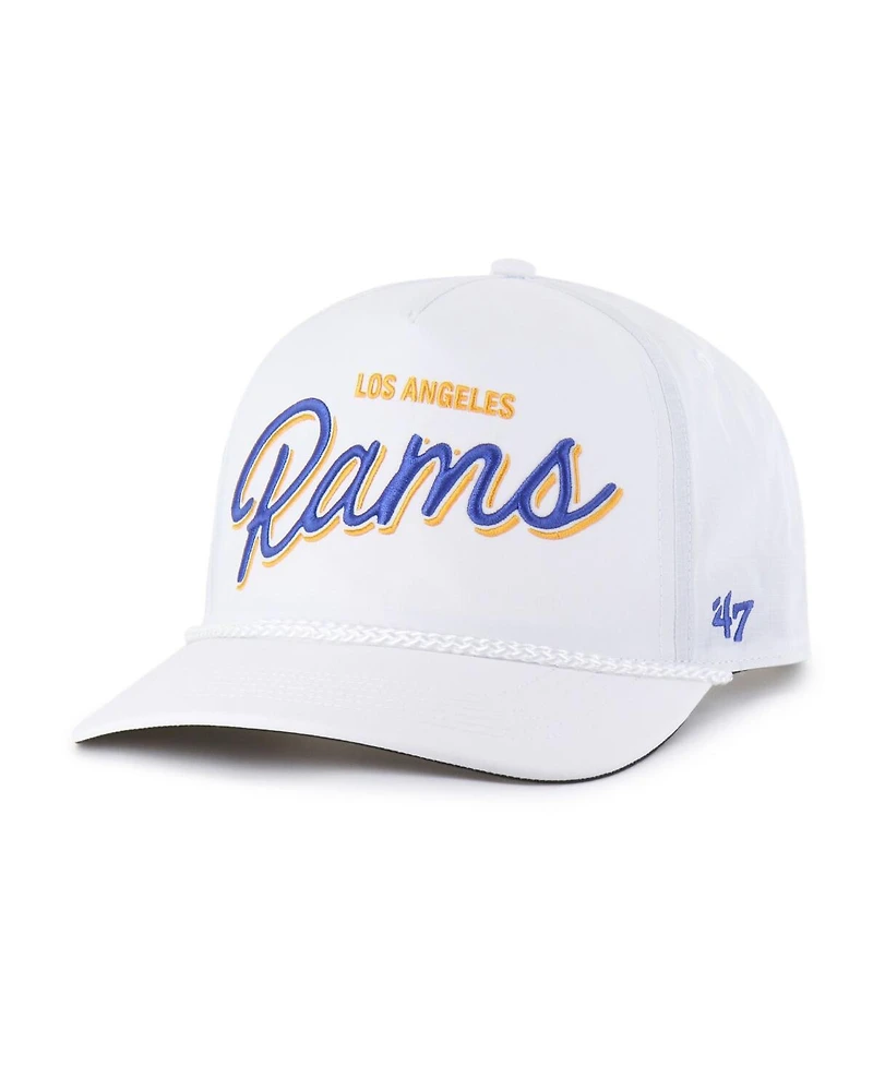 47 Brand Men's White Los Angeles Rams Brrr Fairway Hitch Adjustable Hat