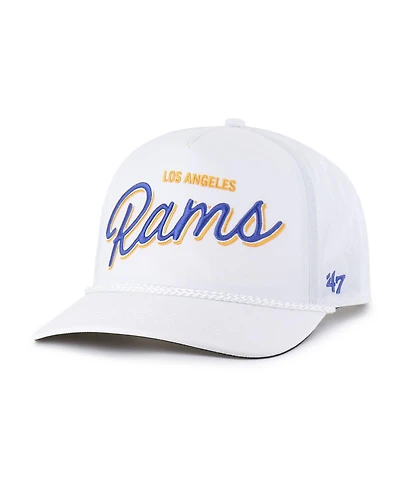 47 Brand Men's White Los Angeles Rams Brrr Fairway Hitch Adjustable Hat