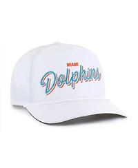 47 Brand Men's White Miami Dolphins Brrr Fairway Hitch Adjustable Hat