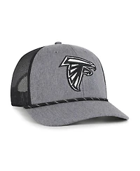 '47 Brand Men's Heather Charcoal Atlanta Falcons Carbon Rope Trucker Adjustable Hat