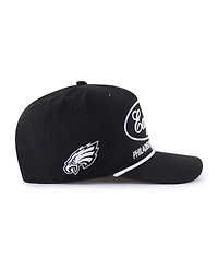'47 Brand Men's Black Philadelphia Eagles Foundational Hitch Adjustable Hat