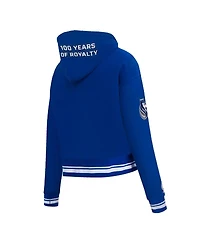 Pro Standard Women's Blue Sacramento Kings 2024/25 City Edition Cropped Pullover Hoodie