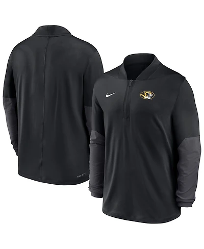 Nike Men's Black Missouri Tigers Dri-fit Half-Zip Pullover Sweatshirt