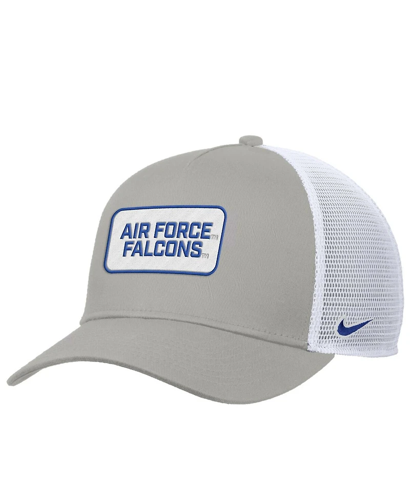 Nike Men's Pewter Air Force Falcons 2025 On-Field Rise Trucker Performance Adjustable Hat