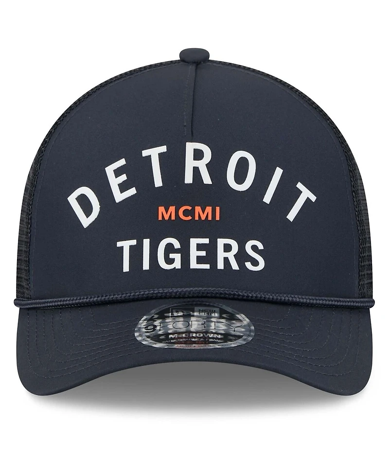 New Era Men's Navy Detroit Tigers Minimalist 9FORTY A-Frame Adjustable Hat