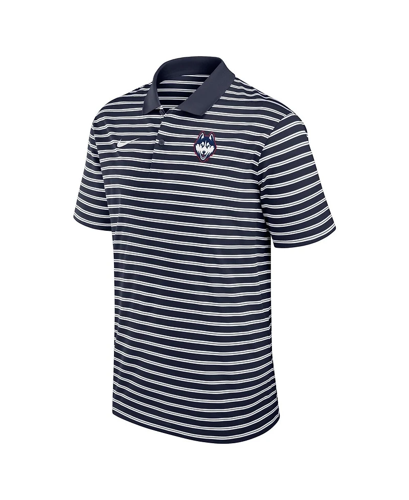 Nike Men's Navy UConn Huskies Victory Stripe Performance Polo Shirt