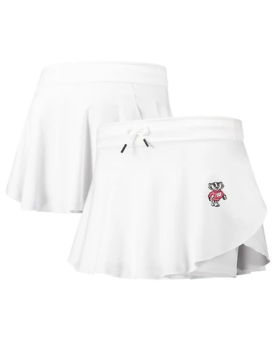 Under Armour Women's White Wisconsin Badgers Gameday Split Soft Skort