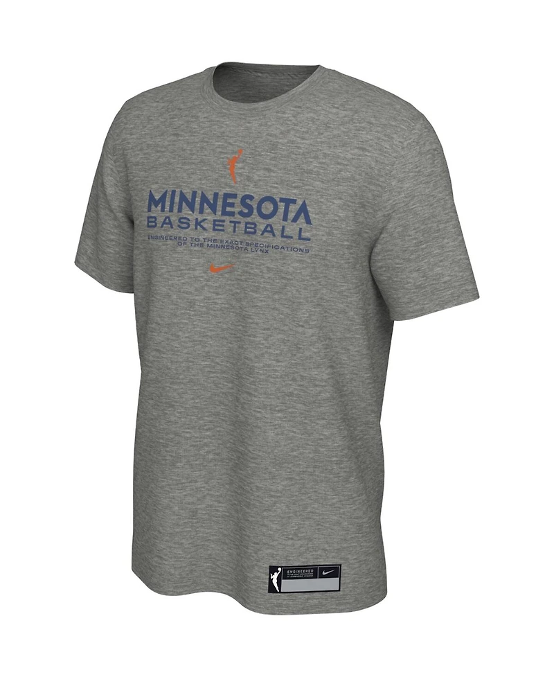 Nike Big Boys and Girls Heather Gray Minnesota Lynx Legend Practice Performance T-Shirt