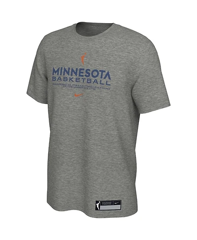 Nike Big Boys and Girls Heather Gray Minnesota Lynx Legend Practice Performance T-Shirt