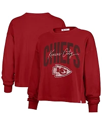 '47 Brand Women's Red Kansas City Chiefs Plus Muse Sydney Long Sleeve T-Shirt