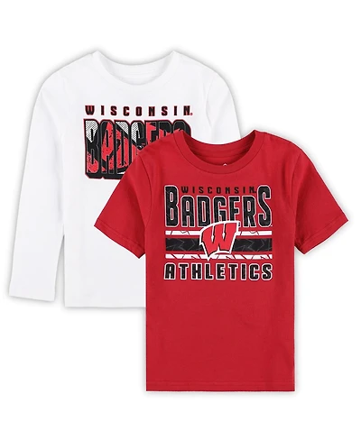 Outerstuff Preschool 2-Piece Wisconsin Badgers the Mix T-Shirt Combo Set