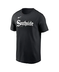Nike Men's Yoan Moncada Black Chicago White Sox City Connect Fuse Name Number T-Shirt