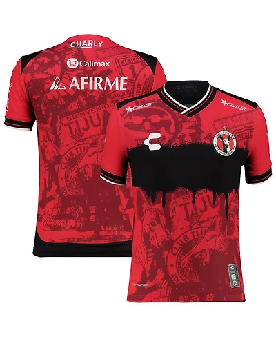 Charly Big Boys and Girls Red Club Tijuana 2025/26 Home Authentic Jersey