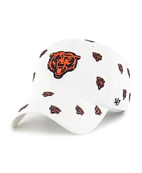 '47 Brand Men's and Women's White Chicago Bears Confetti Clean Up Adjustable Hat