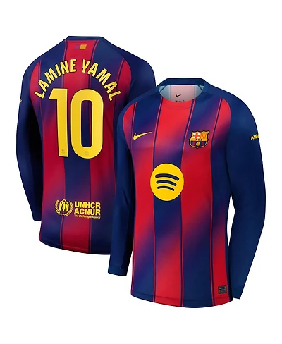 Nike Men's Lamine Yamal Blue Barcelona 2025/26 Replica Long Sleeve Player Jersey