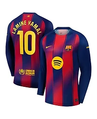 Nike Men's Lamine Yamal Blue Barcelona 2025/26 Replica Long Sleeve Player Jersey