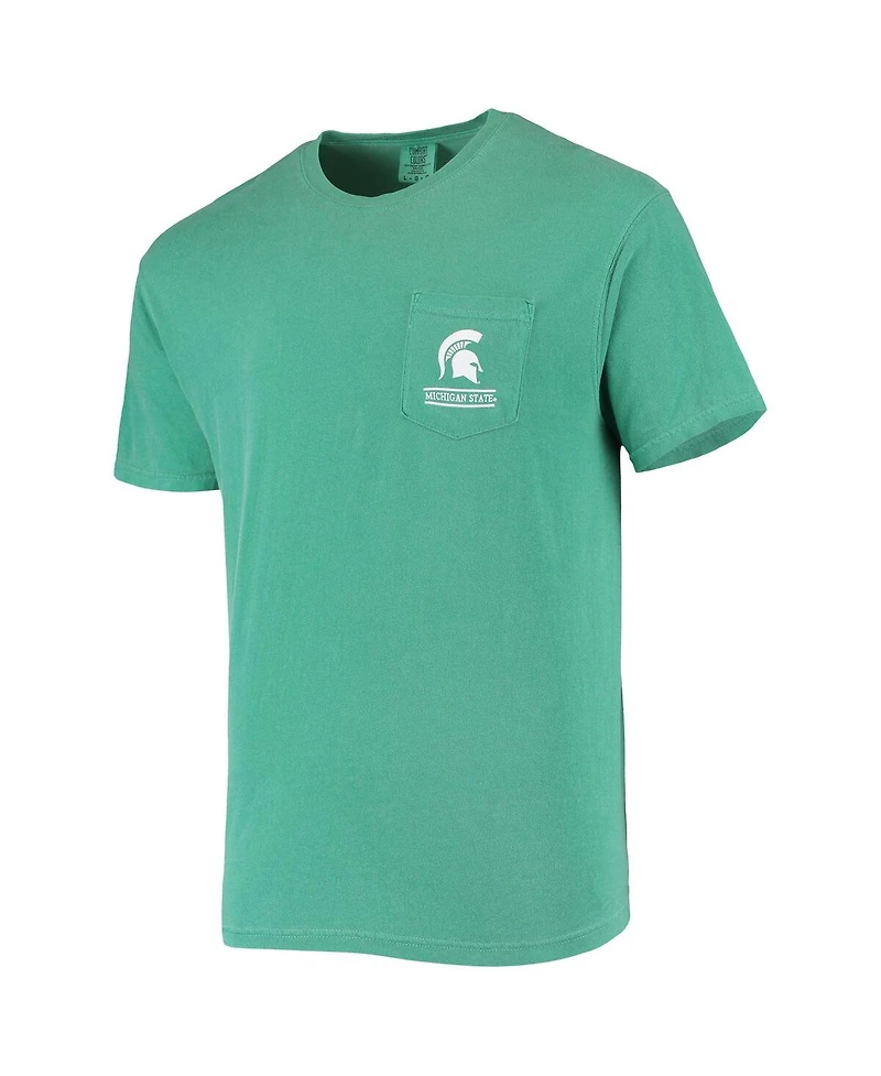 Image One Men's Green Michigan State Spartans Circle Campus Scene T-Shirt