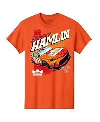 Joe Gibbs Racing Team Collection Men's Orange Denny Hamlin King's Hawaiian T-Shirt