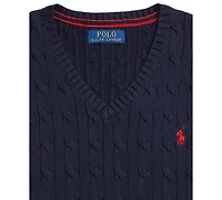 Polo Ralph Lauren Big Boys Cable- Knit Sweater Vest