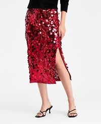 Bar Iii Women's Pailette Midi Skirt, Macy's Exclusive