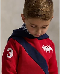 Polo Ralph Lauren Toddler and Little Boys Triple-Pony Fleece Hoodie