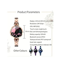 Ruxing Smart Smartwatch For Women Compatible For Android Ios Phones. Smart Bracelet With Female Menstrual Cycle Heart Rate Blood Pressure Remote Photo