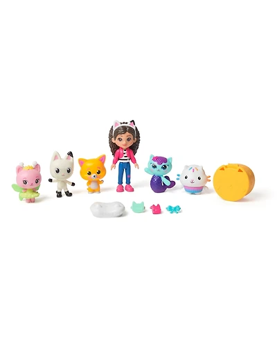 Gabby's Dollhouse: The Movie, Cat-Venture Crew Pack, 11-Piece Toy Figure Set