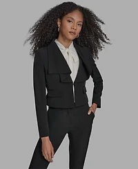 Bcbg Women's Collar Long Sleeve Jacket