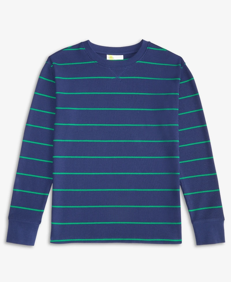 Epic Threads Boys 5-20 Striped Thermal Crewneck T-Shirt, Macy's Exclusive